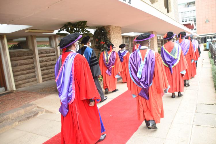 The academic procession, VC's Address to Freshers on 3rd September 2020