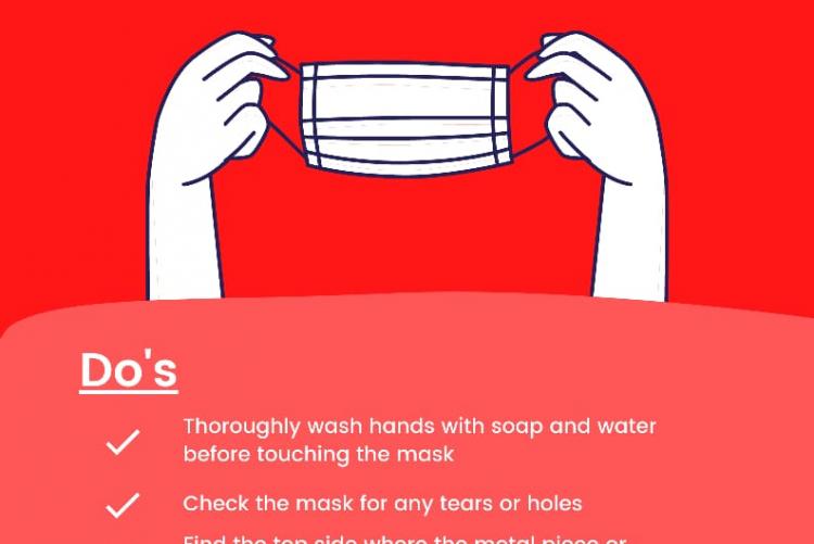 How to safely wear a medical mask