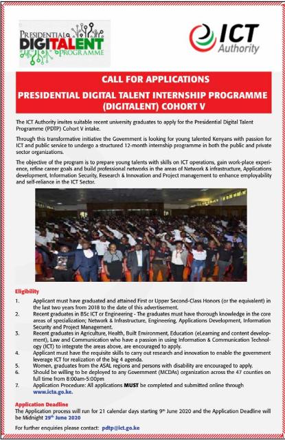 Presidential Digital Talent Internship Program (Cohort V)