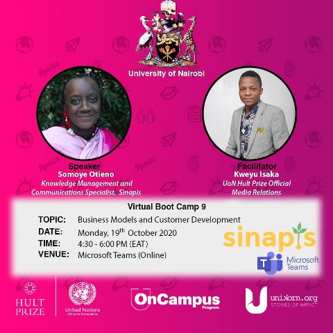 Business Models & Customer Development: 9th Boot Camp by the Hult Prize UoN
