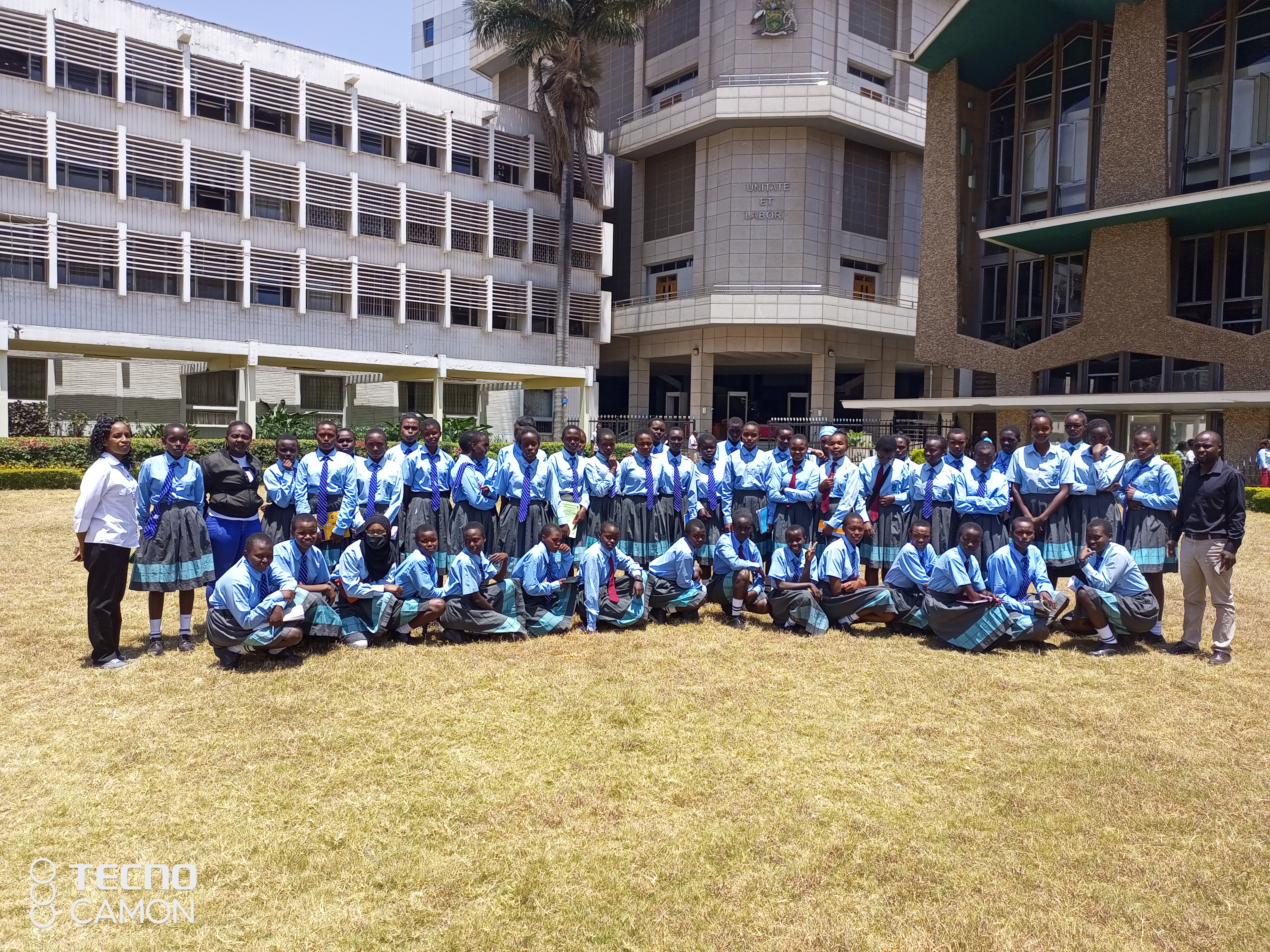 Students from Maji Manzuri Girls High School during their Academic visit on 24 February 2023