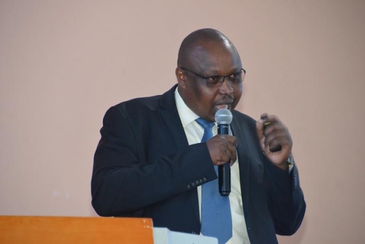 MAJ (RTD) SIMON CHERUTICH DIRECTOR SECURITY & SAFETY SERVICES DURING ORIENTATION FOR THE FIRST YEARS 2020 IN THE COLLEGE OF HUMANITIES & SOCIAL SCIENCES
