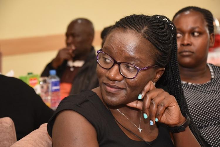 Ms Beatrice Omutere at the Exams Centre End of Year Party 2019
