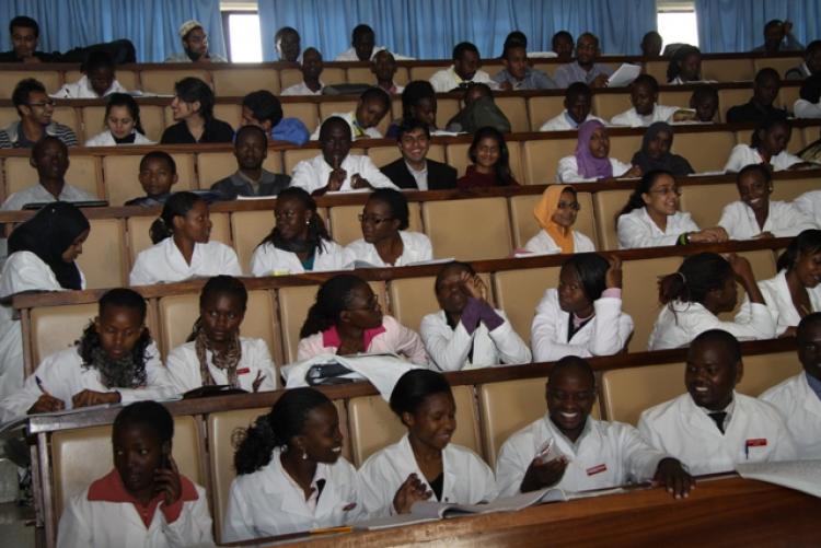 Students in a Lecture Hall at CAVS.