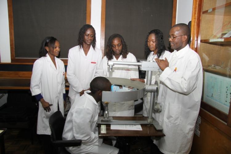 Students at the College of Health Science, KNH Campus