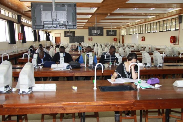 Science laboratory at the College of Health Science, KNH Campus