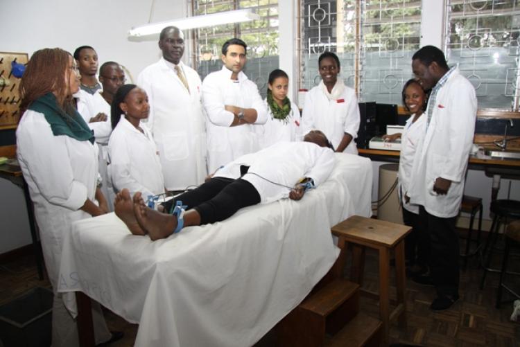 Students at the College of Health Science, KNH Campus