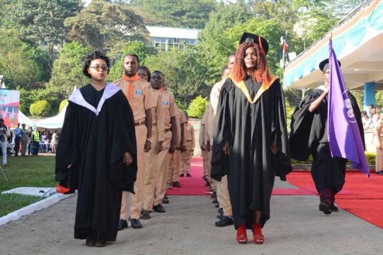 The academic procession during the 62nd Graduation Ceremony - December 20, 2019