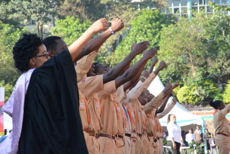 The scouts during the 62nd Graduation Ceremony - December 20, 2019