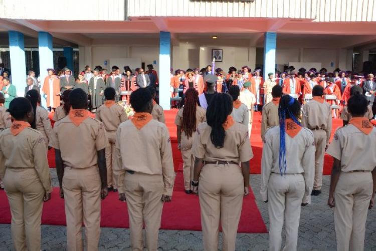 The scouts during the 62nd Graduation Ceremony - December 20, 2019