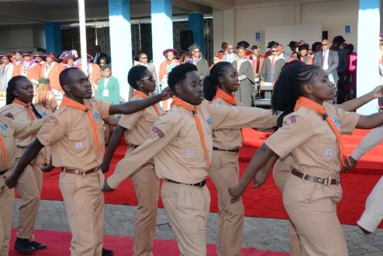 The scouts during the 62nd Graduation Ceremony - December 20, 2019