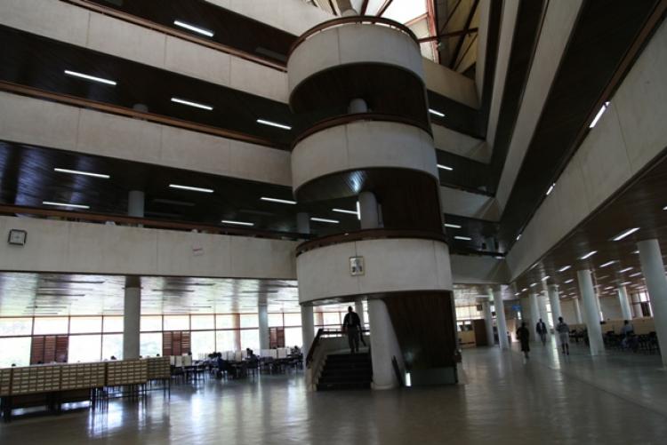 Inside the Jomo Kenyatta Memorial Library.
