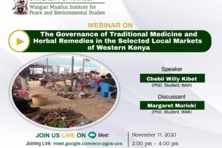 The Governance of Traditional Medicine & Herbal Remedies in the Selected Local Markets of Western Kenya