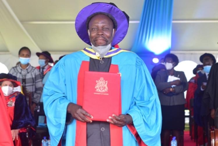 Prof. Were receives post doctorate degree