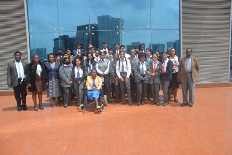Students from  Oshwal Academy visited university of Nairobi on February 25, 2022 for career counselling.