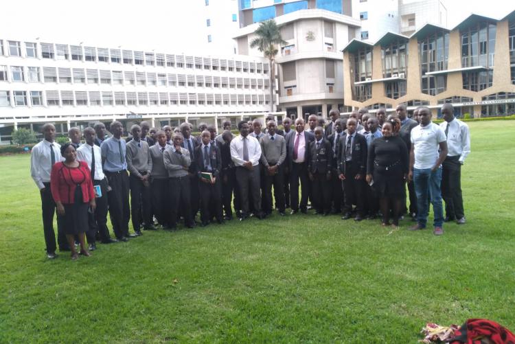 Students from Makueni boys visited university of Nairobi during the open days on May 6, 2022 for career guidance.