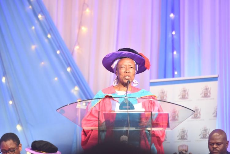 Chair of the university counsel gives her address