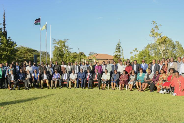Group photo of all chairpersons and administration