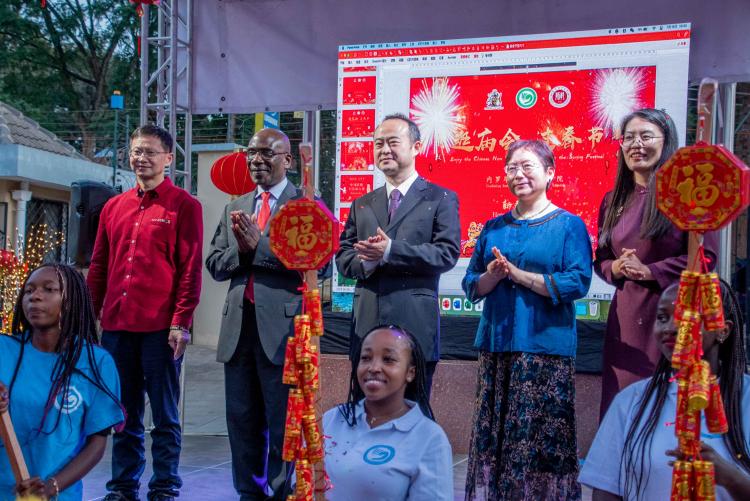 DVC AA Prof. Ogeng'o attends the Chinese New Year Celebrations held at the confucious institute on 19th January, 2023