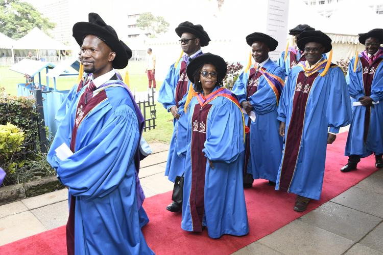 Deans of Faculties during the procession