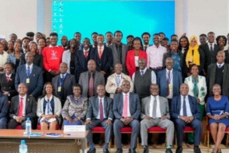 Group photo - Management and UNSA student leaders