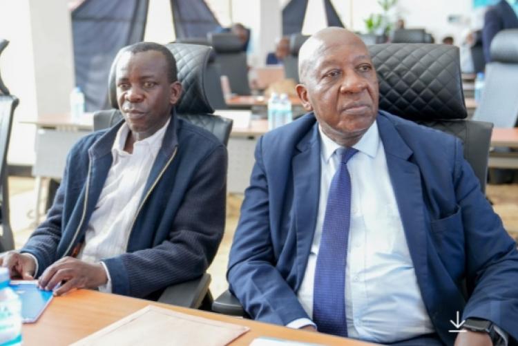 Mr.Joseph Oroni & Academic Registrar (Mr. Humphrey Webuye)