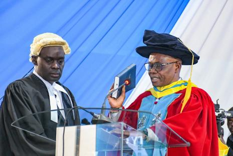 Prof. Ayub Gitau Taking Oath