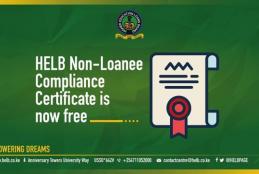 HELB waives the Non-Loanee Compliance Certificate application fees