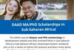 Call for DAAD Scholarship - Applications 2021 now open
