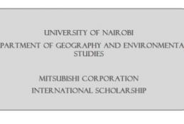 Mitsubishi Corporation International Scholarship Programme - call for applications