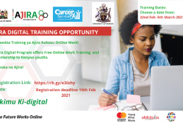 Call for Registration - Ajira Digital Training